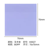Macaron color sticky transparent post-it notes waterproof index stickers for students