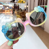 2022 children's sunglasses fashion gradient cartoon men's and women's sunglasses children's colorful sunscreen sunshade trend glasses