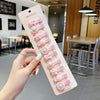 Ym0027-18# lollipop bunny head pink 10-piece set (opp bag)