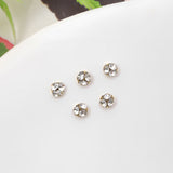 Internet celebrity silver transparent small mini heap diamond finished product super flash white ball manicure jewelry nail diamond accessories