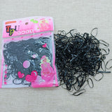 TPU Disposable Rubber Band Bag Black Children's Braided Hair Small Rubber Band High Elastic Hair Band One Yuan Wholesale