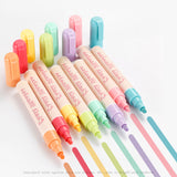 10mm macaron 8-color liquid chalk set children's graffiti erasable blackboard sticker advertising marker pen