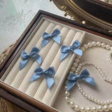 Homemade! A Touch of Blue/Ballet Style 5 Pieces Ribbon Small Bow Hairpin Head Decoration Versatile Cute Hairpin Braided Hair