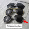 Aviator sunglasses/silver frame