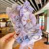 Tfq009-8# purple plaid bow hairband 10 pieces set