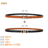 Women's Belt Ladies Decoration With Coat Skirt Dress Shirt Suit Sweater Belt Narrow Waist Thin Girdle Female