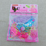 TPU Disposable Rubber Band Bag Black Children's Braided Hair Small Rubber Band High Elastic Hair Band One Yuan Wholesale