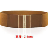 Simple Elastic Ladies Belt Fashion Decorative Dress Black Elastic Dress Wide Waistband Wholesale