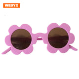 Two circles 2023 new flower frame ladies sunglasses fashion street shooting travel adult cute dress up sunglasses
