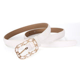 Pigskin retro small belt women's black all-match fashion with skirt jeans belt thin ins wind belt ladies
