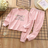 2023 autumn new Korean version of children's suit boys and girls fashion cartoon two-piece set foreign trade sources