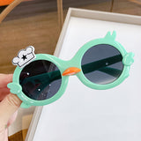 Children's cartoon glasses boys and girls cute little cute duck sunglasses baby summer outing anti-ultraviolet sunglasses tide