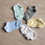 Children's socks summer thin mesh hole socks cotton boys and girls baby socks baby boat socks clearance