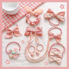 Tfq004-3# korean pink bow 10-piece set