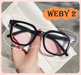 Suyan comes with blush glasses black frame transparent male and female vibrato net red same style foreign style no degree can be equipped with myopia