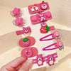 Ym0064-i-2# rose red strawberry 12-piece set