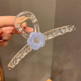 Can't get rid of 15cm jelly color large cross clip acrylic back of the head shark clip temperament hairpin headgear