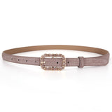 Pigskin retro small belt women's black all-match fashion with skirt jeans belt thin ins wind belt ladies