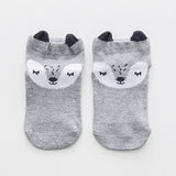 Boys and girls baby short tube loose mouth cotton socks 2 pairs spring and autumn newborn baby socks cute super cute 0-1-3 years old baby