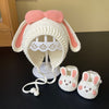 White rabbit shoes + hat 0-1 years old [material package] / default