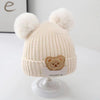 Double ball luck bear [beige] / one size