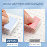 Label paper writable index sticker classification transparent label sticky note sticker Morandi color loose-leaf classification sticker