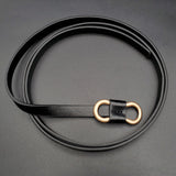 Beautiful imitation leather thin women's belt women's Korean version knotted decorative belt fashion black with dress skirt sweater waist
