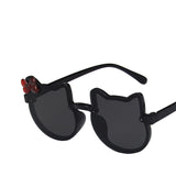 Anti-UV Sunshade Butterfly Cat Sunglasses Princess Baby Children's Glasses Girls Cute Cat Ears Sunglasses