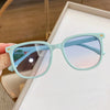 Blue frame blue powder