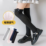 Children's stockings children's spring and summer thin half-height baby socks children's mid-tube over-the-knee long socks hot