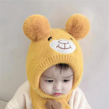 Baby hat autumn and winter cute children winter baby wool hat infant ear protection knitted hat Amazon foreign trade