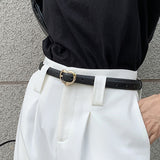 Ins Hong Kong style ladies belt simple love fashion thin trousers belt casual Korean fashion student commuter belt