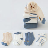 Inventory terry socks 1-12 years old boys and girls autumn and winter warm towel socks loose mouth children's socks mixed colors miscellaneous models wholesale