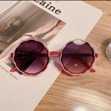 2-8 years old baby sunglasses Korean version trend boys and girls sunglasses flower trend sunglasses UV protection