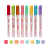 10mm macaron 8-color liquid chalk set children's graffiti erasable blackboard sticker advertising marker pen