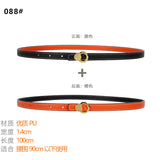 Women's Belt Ladies Decoration With Coat Skirt Dress Shirt Suit Sweater Belt Narrow Waist Thin Girdle Female
