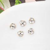 Internet celebrity silver transparent small mini heap diamond finished product super flash white ball manicure jewelry nail diamond accessories