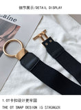 Autumn and winter belt women's decorative wide waist seal matching dress coat sweater elastic elastic waist suit shirt
