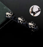 F134 new headdress side clip female autumn net red side temperament rhinestone double layer word clip bangs clip hair clip hair accessories