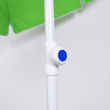 (Factory Custom) 8 Rib Polyester with Vented Cap Turning Beach Umbrella