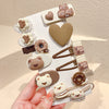 Ym0064-i-6# brown love heart 12-piece set