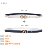 Women's Belt Ladies Decoration With Coat Skirt Dress Shirt Suit Sweater Belt Narrow Waist Thin Girdle Female