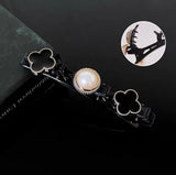 F134 new headdress side clip female autumn net red side temperament rhinestone double layer word clip bangs clip hair clip hair accessories