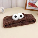 Plush face washing headband female 2023 new furry headband autumn and winter big eyes cute headband headband headdress