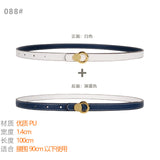 Women's Belt Ladies Decoration With Coat Skirt Dress Shirt Suit Sweater Belt Narrow Waist Thin Girdle Female