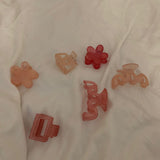 Translucent pink spring and summer sweet clip all-match new hair clip hair accessories clip plate hair set back head shark clip head ornament