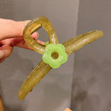 Can't get rid of 15cm jelly color large cross clip acrylic back of the head shark clip temperament hairpin headgear