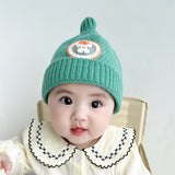 Baby wool hat autumn and winter Korean version cute super cute pacifier hat fashionable all-match boys and girls baby ear protection hat baby hat