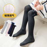Children's stockings children's spring and summer thin half-height baby socks children's mid-tube over-the-knee long socks hot