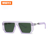 Women's Sunglasses Wholesale European and American Cross-border New Square Frame Sunglasses Internet Celebrity Big Frame Street Shot Glasses 8725